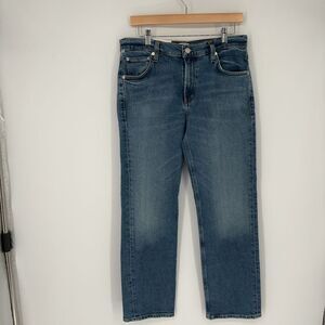 Citizens Of Humanity Anissa Low Rise Straight‎ Jeans Indigo Denim Size 28